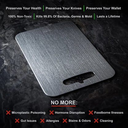 AllforShop 100% Titanium Cutting Board